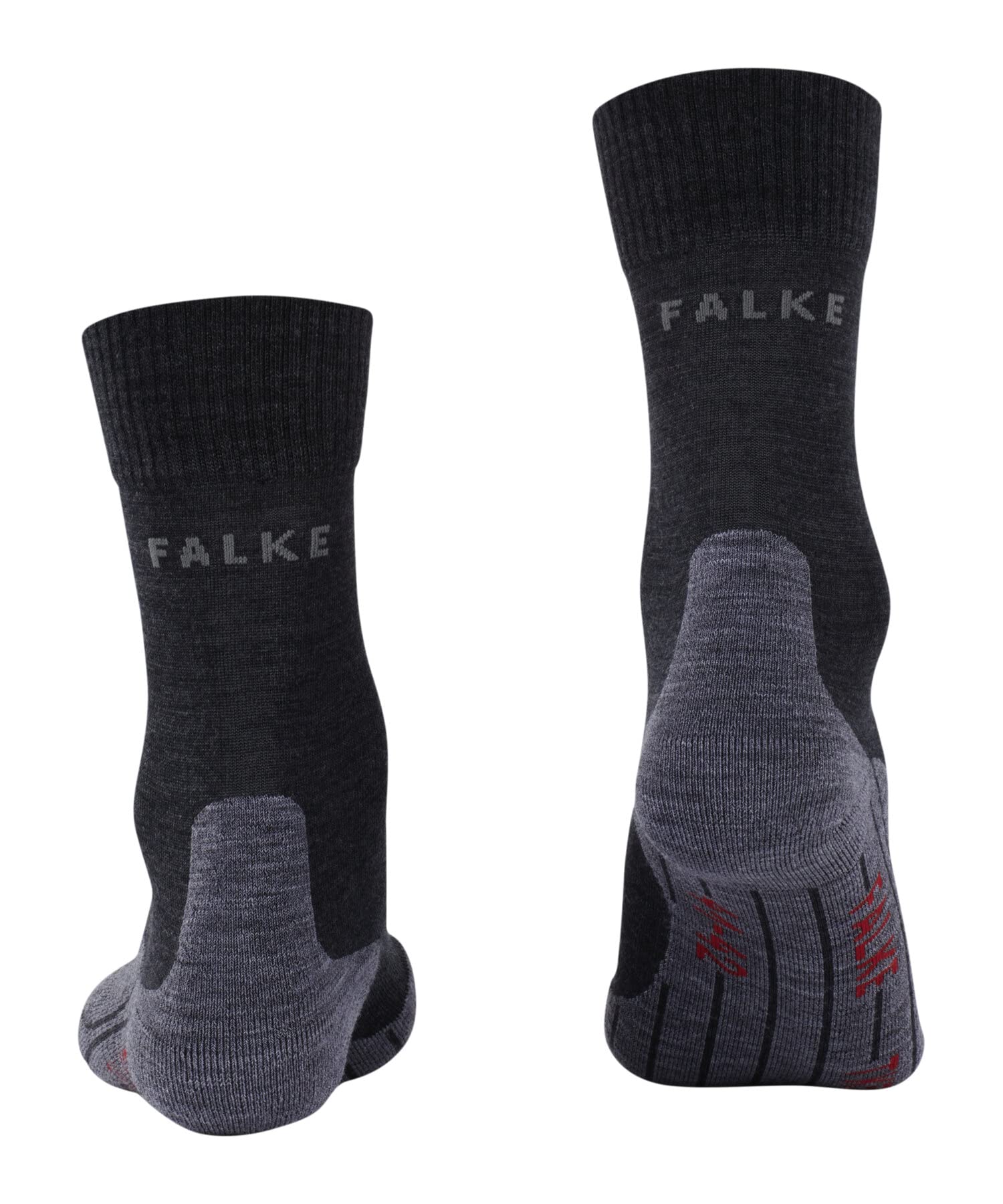 FALKE uomo TK5 calzini da escursionismo traspiranti asciugatura rapida termoregolanti antiodore lana filo funzionale imbottitura leggera anti-vesciche calze da trekking lunghe sottili 1 paio