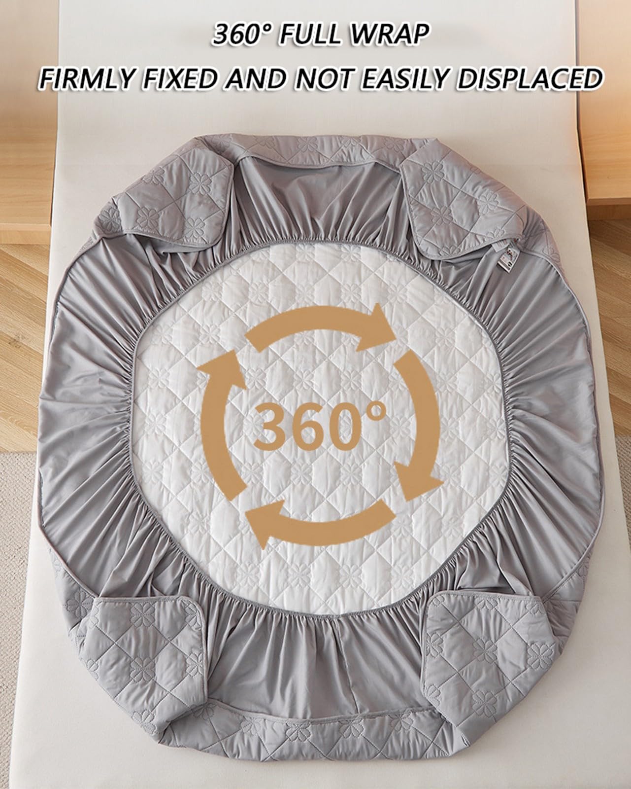 Protège-Matelas Respirant Imperméable Rafraîchissant,Housse de Surmatelas Matelassée Douce et Respirante,pour Les Dortoirs Les Maisons et Les Hôtels(White,90x200cm)