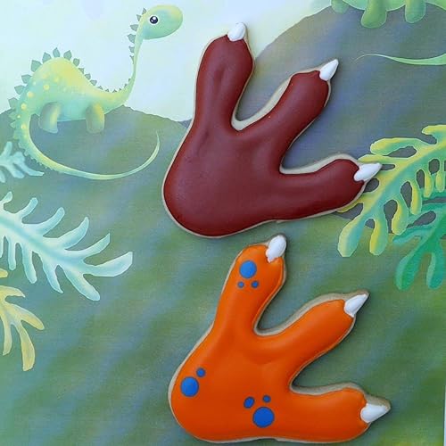 Miniatura 7 de Juego de cortador de galletas de dinosaurio, 8 piezas, acero inoxidable