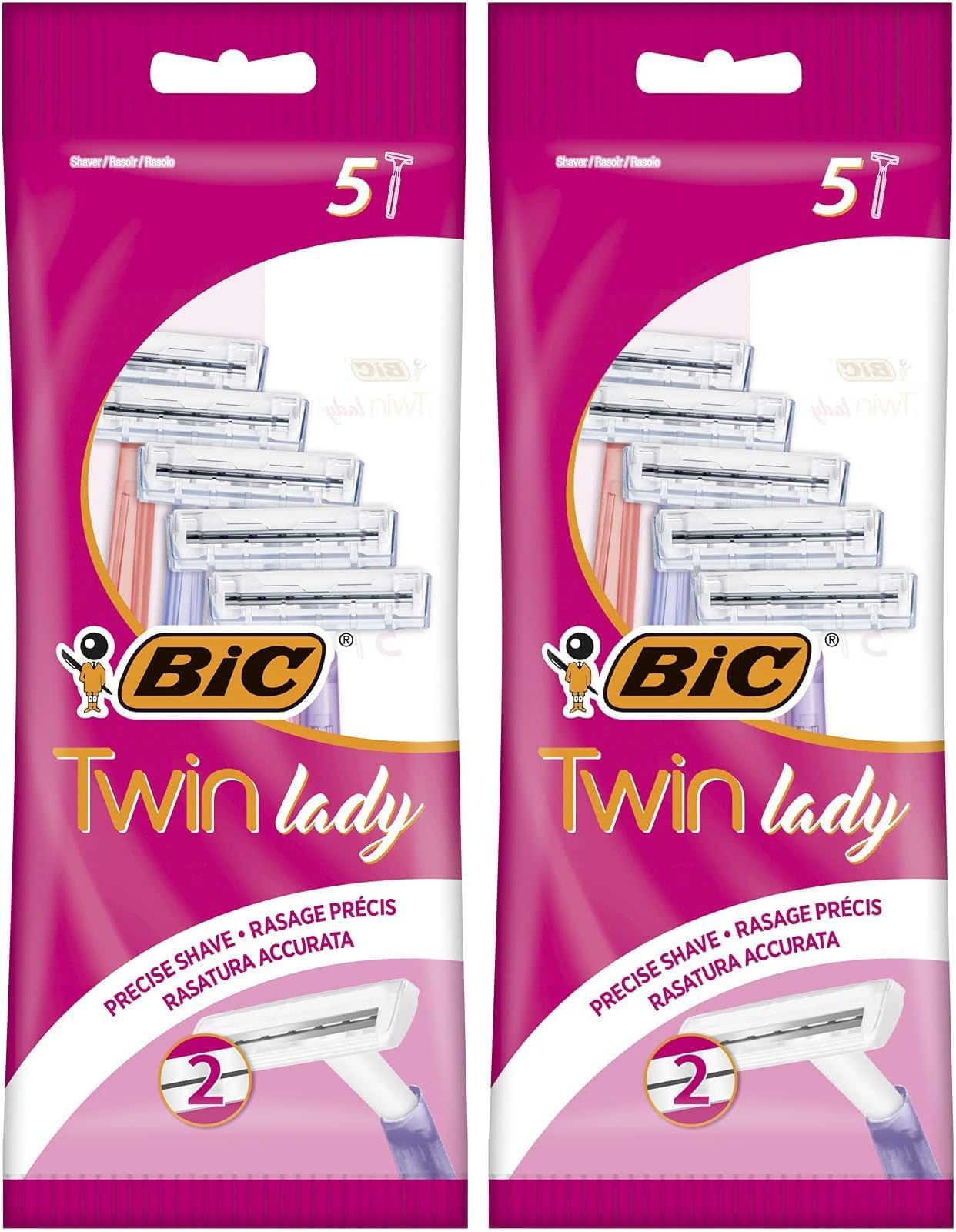 Twin Lady Sensitive Razor - Pack of 10