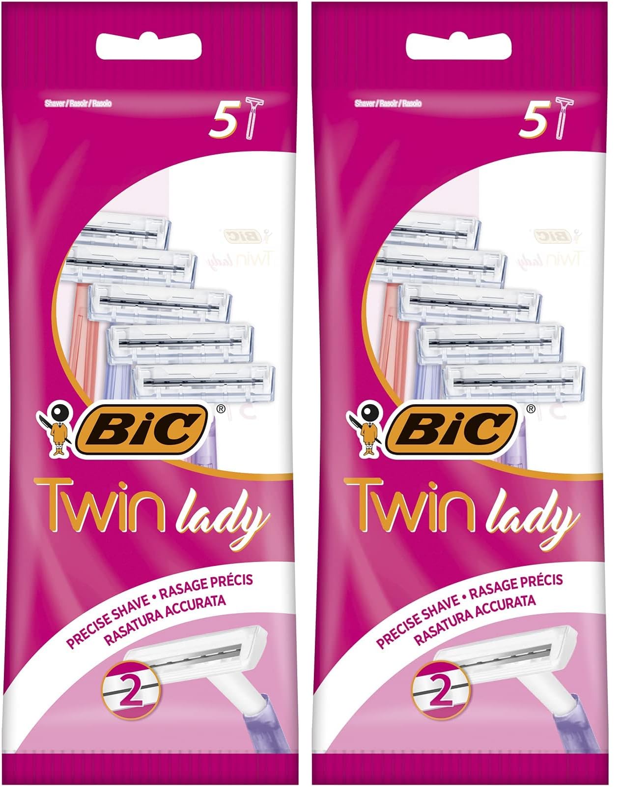 BIC Twin Lady Sensitive Razor - Pack of 10