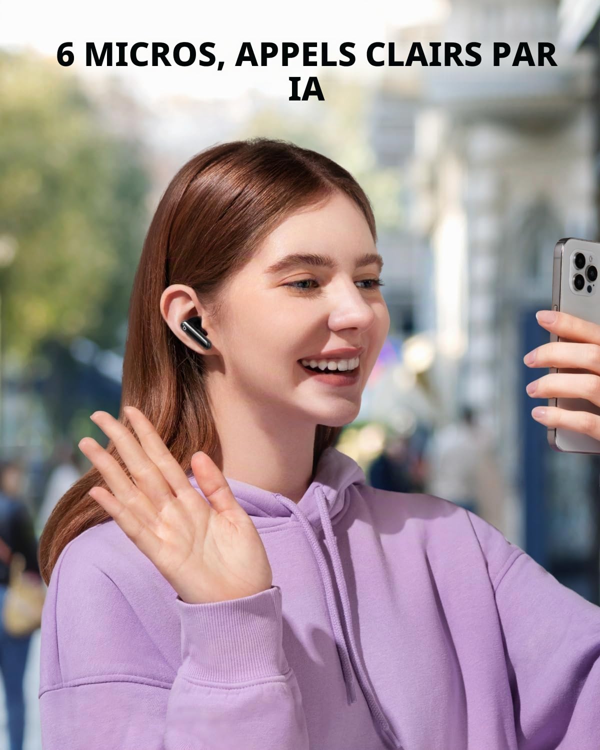 Soundcore Ecouteurs Bluetooth sans Fil P40i by Anker, Réduction de Bruit Adaptable, Basses puissantes, 60 Heures d'autonomie, 2-1 étui et Support de téléphone, IPX5, Charge sans Fil, Bluetooth 5.3