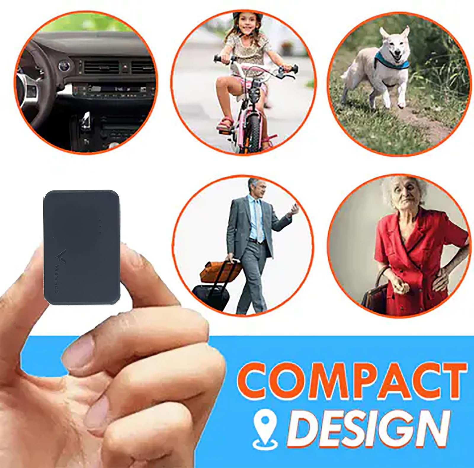 Mini GPS Tracker 4G GPS Ortung Echtzeit Tracking GPS Geräte für Auto, Fahrrad, Senioren, Kinder, Motorräder, Koffer EIN Ortungsgerät mit Magneten - Abonnement erforderlich - Unbegrenzte Entfernung