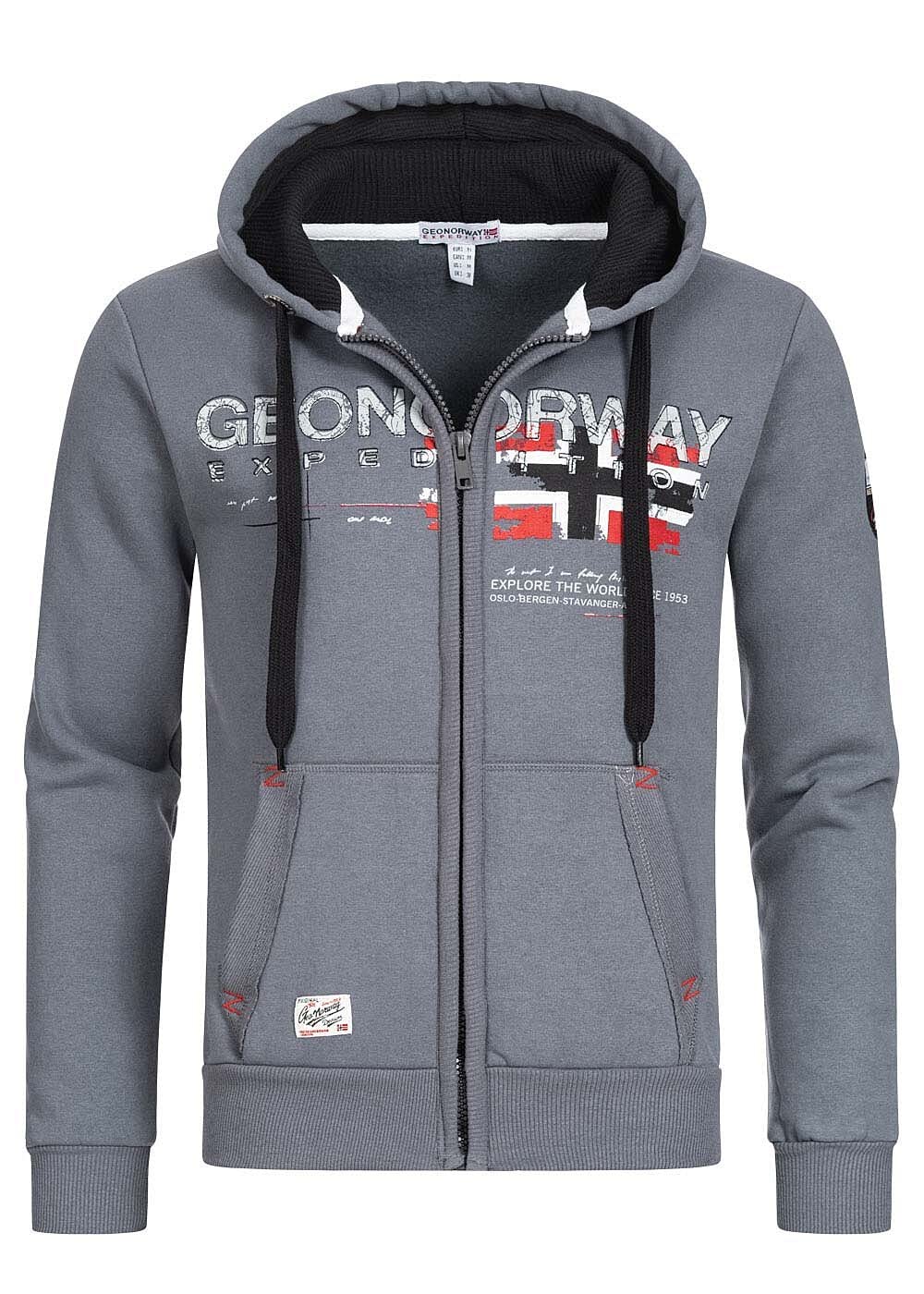 Geographical Norway Men's Fleece Hoodie, black, XXXL