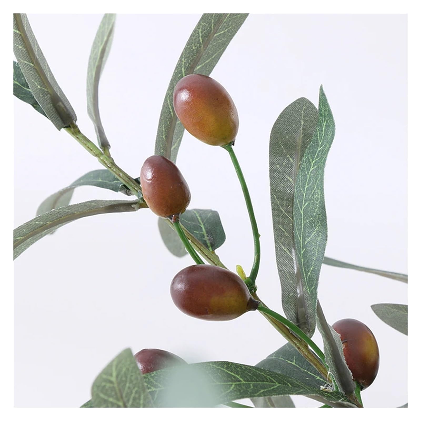 Künstliche Tannenzweige 5PC Künstliche Gefälschte Pflanze Olive Grün Zweige Hause Wohnzimmer Vase Dekoration Hochzeit Outdoor Bonsai Obst Bäume