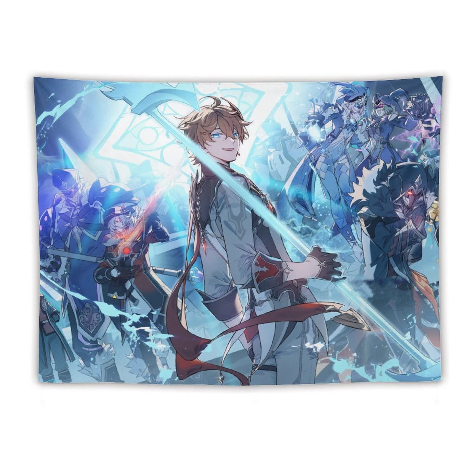 Amazon.co.jp: タペストリー 萌え キャラクター柄 原神 タルタリヤ 異