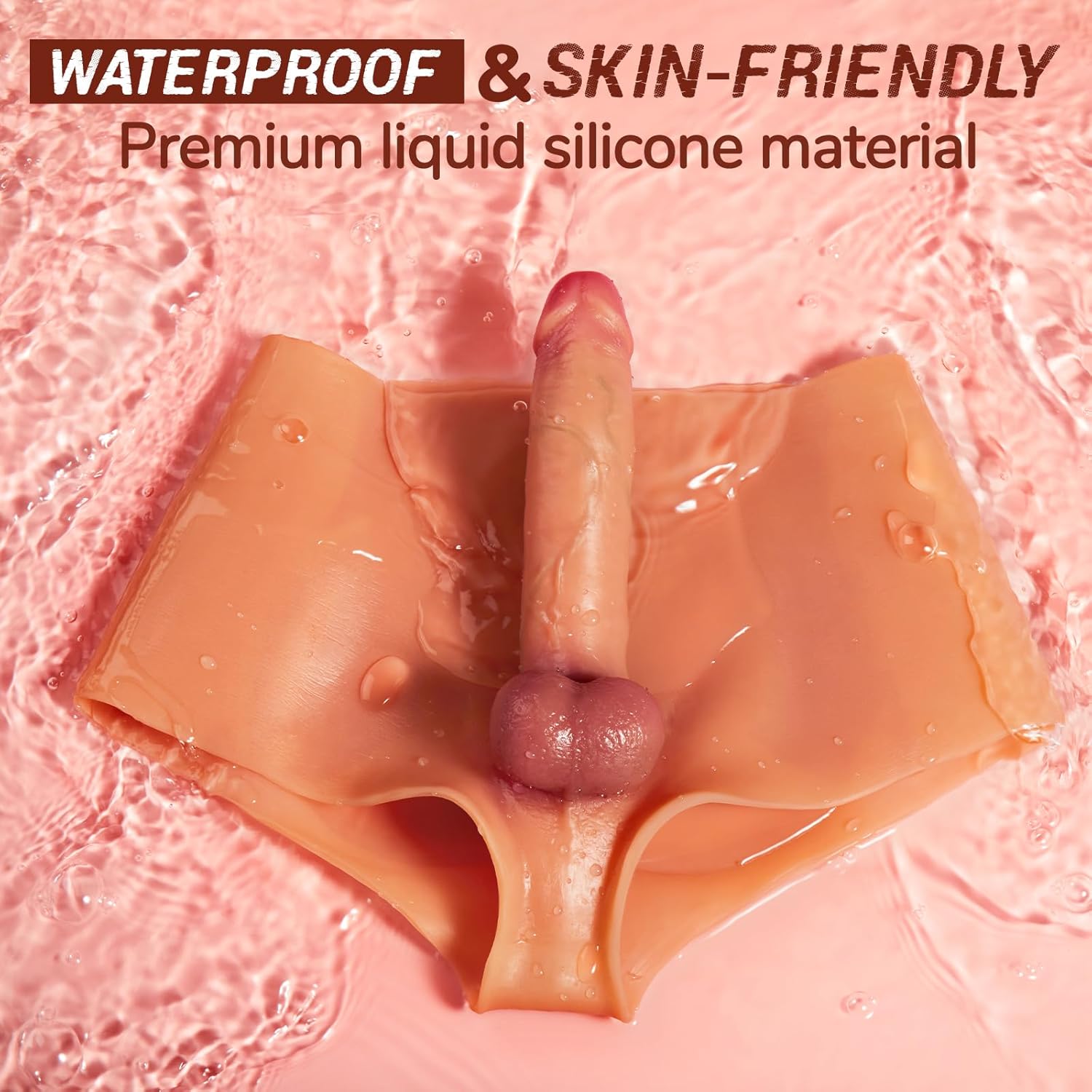 Strap on Dildo Sex Toys - Strap On Harness High Elastic Silicone Wearable Dildos Panties with 7.3'' Solid Penis, Realistic Dildo Transgender Clothing Adult Sex Toy for Lesbians Couple