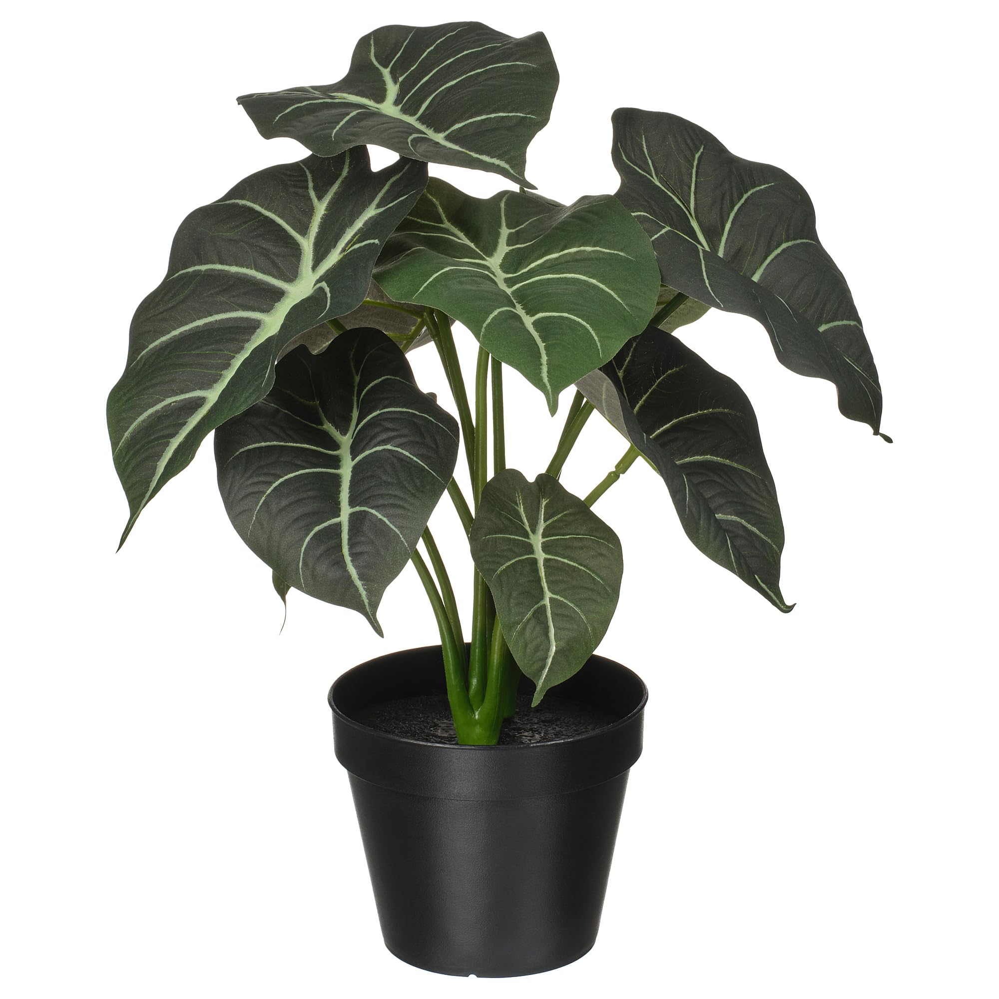 Alocasia plante artificielle en pot 12 cm fausse plante verte tropicale decoration maison