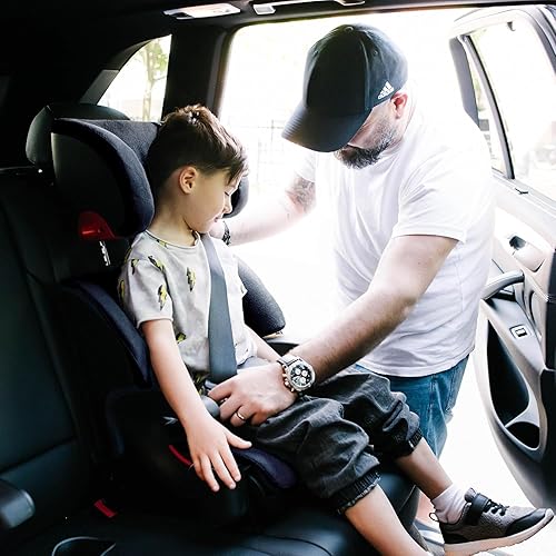 Miniatura 6 de Clek Oobr - Asiento elevador de respaldo alto con reposacabezas ajustable, diseño reclinable, sistema de cierre y tela sin retardantes (cremallera