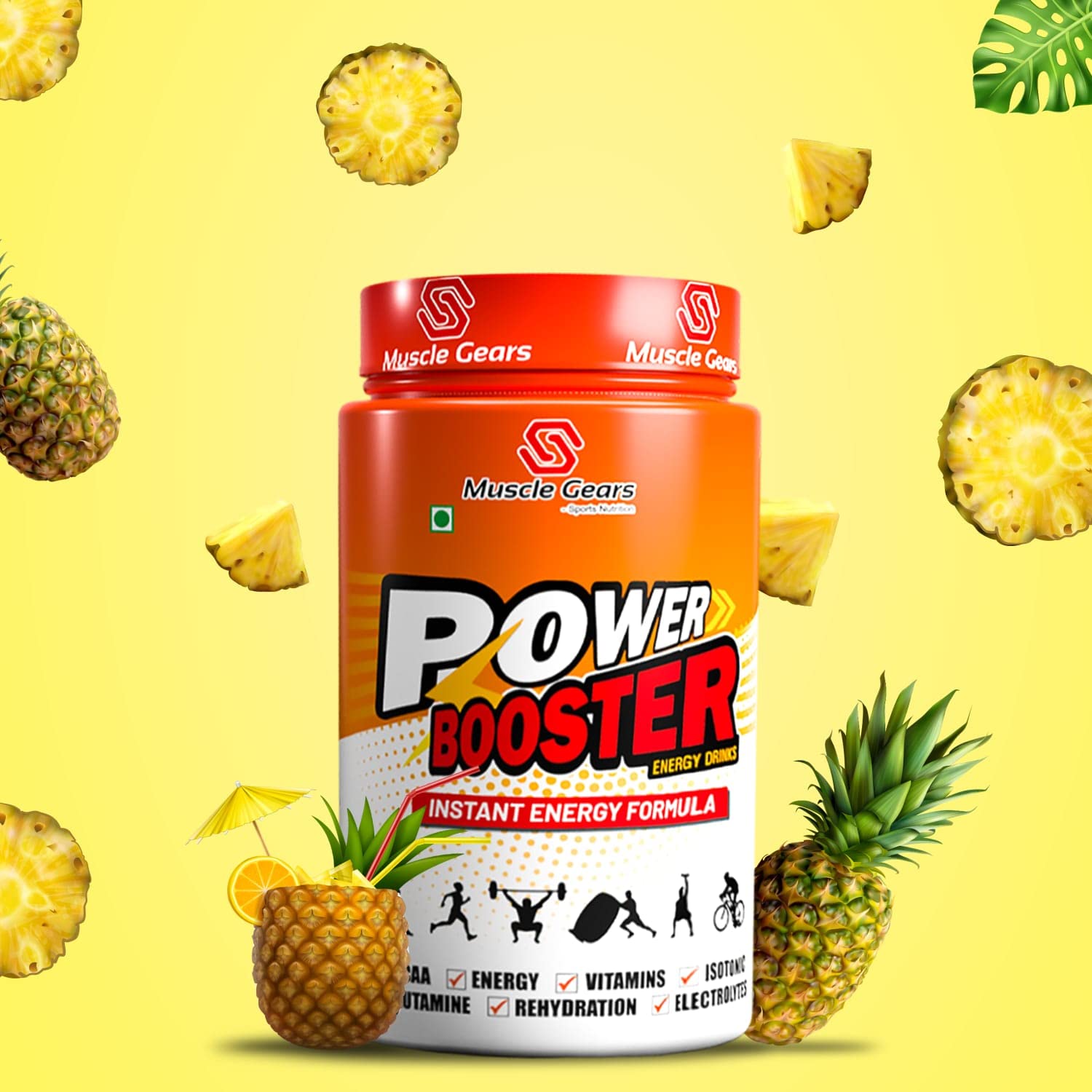 Muscle Gears Power booster (Ultimate Energy & Boost Workout with ISO & FSSAI Certificate, Pineapple) (B08RS7W3PD) Amazon Price History, Amazon Price Tracker