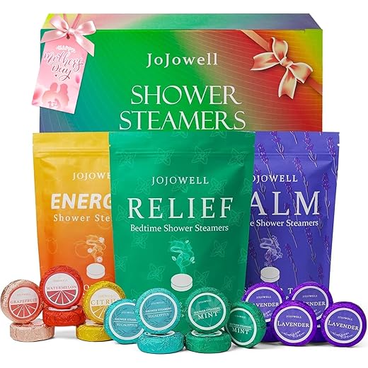 Shower Steamers Aromatherapy - 18 Pack Birthday Gifts for Women Men, Mothers Day Gifts for Mom Wife Grandma from Daughter Son, Self Care with Natural Essential Oils Relaxation Home SPA