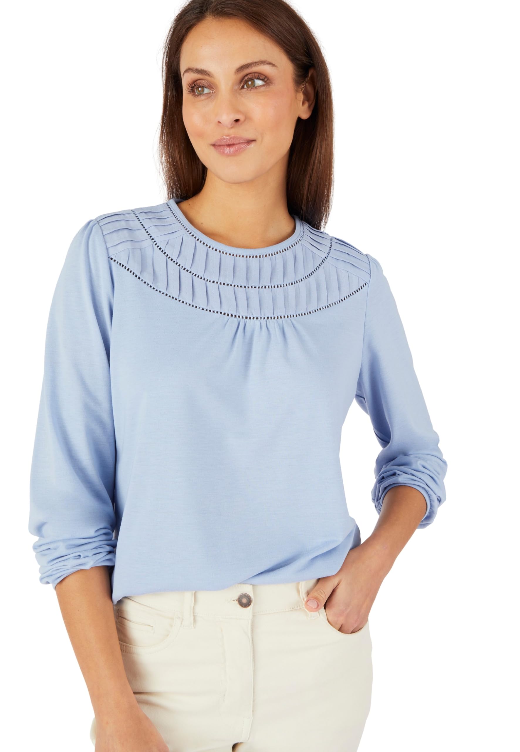 Damart - Thermolactyl Top, Mid Blue, 26/28