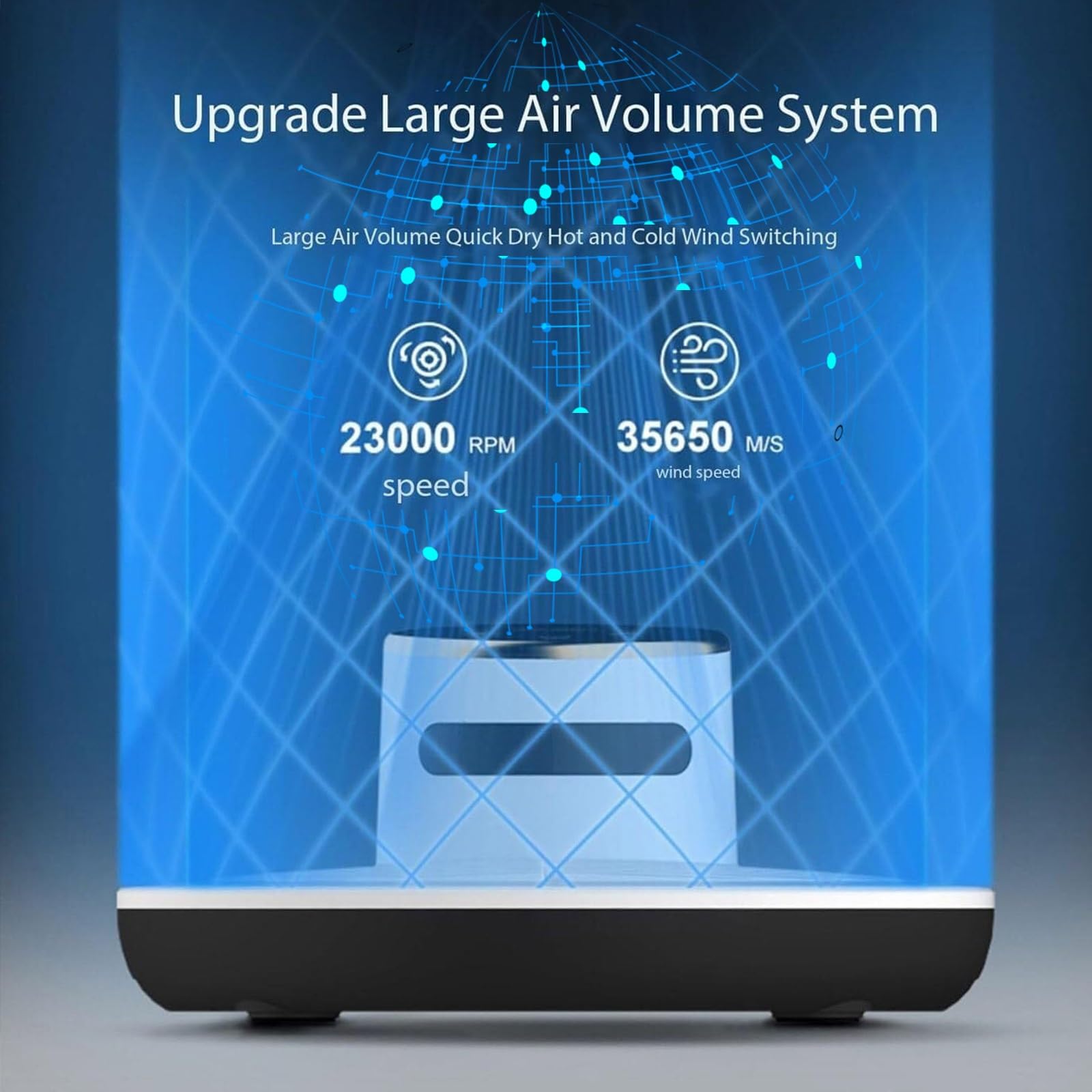 Feet Touch Panel Drying Machine 1200W Full Body Dryer,Natural Warm Air Wind and Cool Wind,Full Body Dryer After Shower,Feet Touch Panel?Negative Ion Waterproof Heater Blow Body Dryer