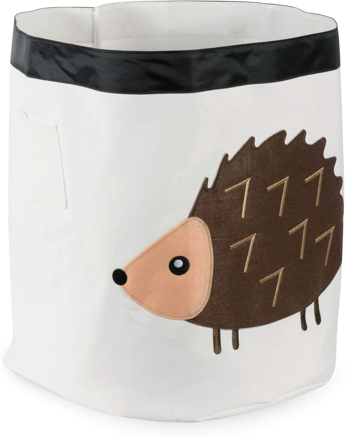 E-Living Store Collapsible Storage Bin Basket for Bedroom, Nursery, Playroom and More 17x18" Diameter - Hedgehog
