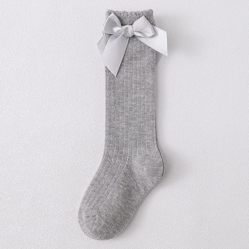 QandSweat Baby Girls Knee-High Socks Kdis Girl Princess Dress Bow Stockings 0-8 Years - Image 8