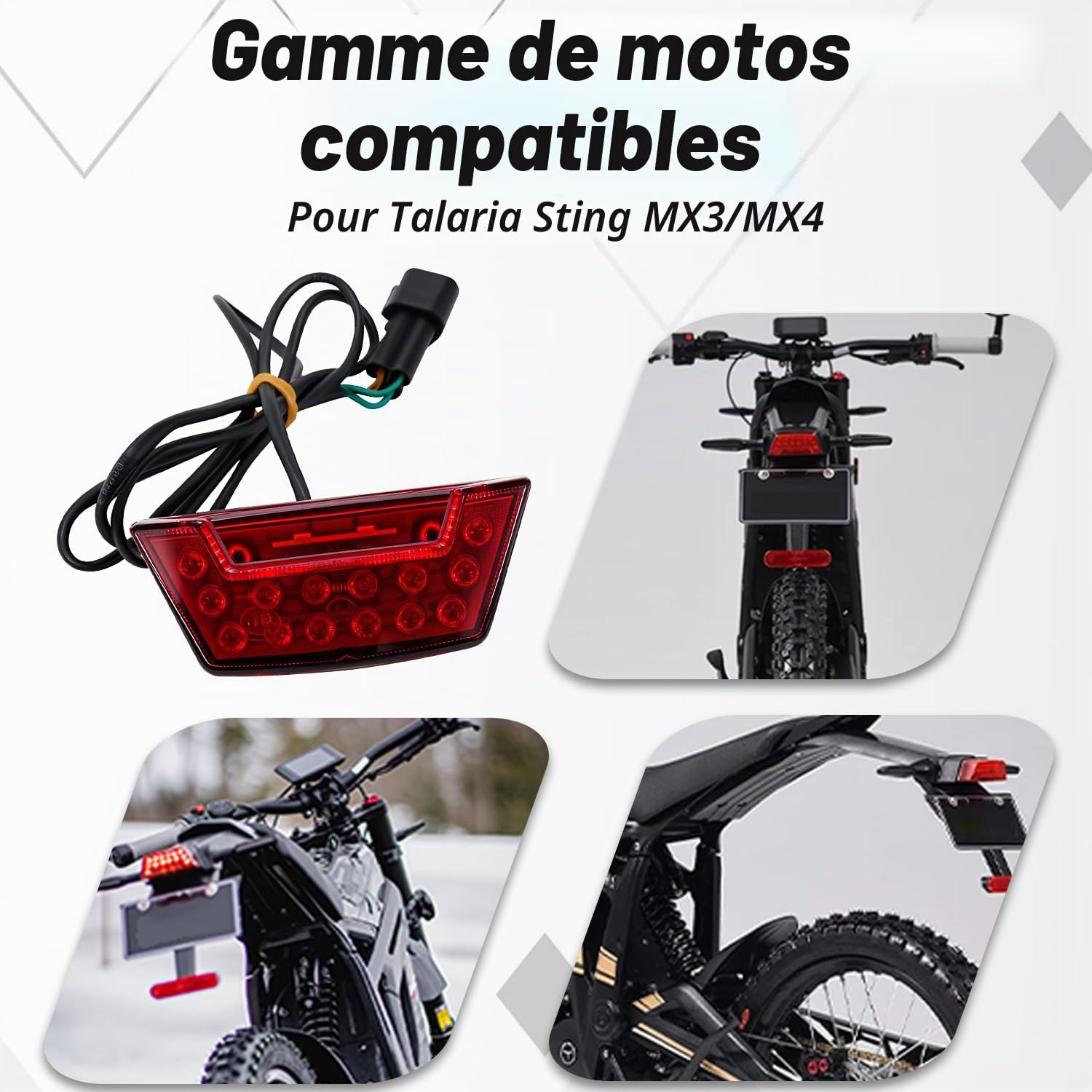 Feux Arrière Frein Moto,pour Talaria Sting Talariasting MX3/MX4/MX5