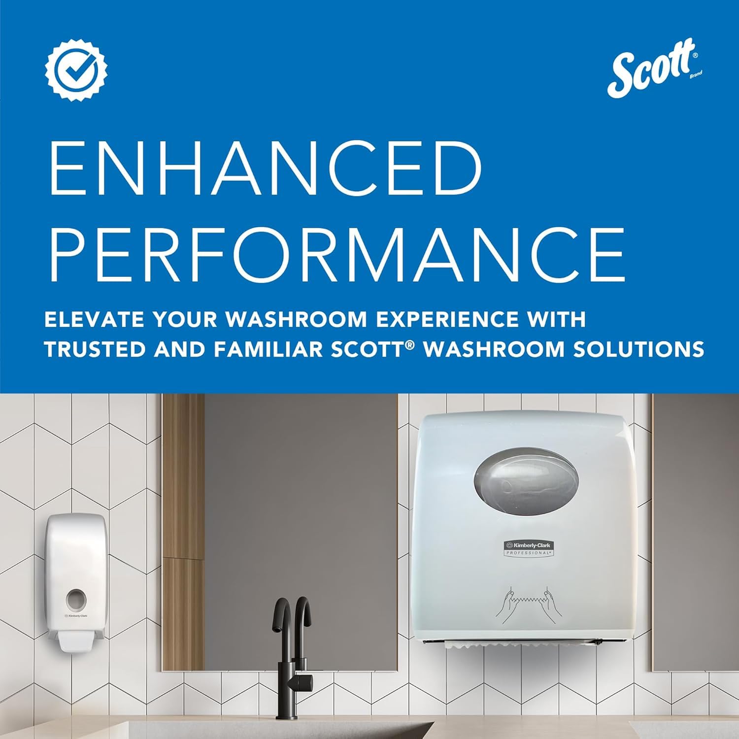 Ręczniki do rąk Scott 5856 Slimfold — 16 opakowań x 110 białych, 1-warstwowych arkuszy