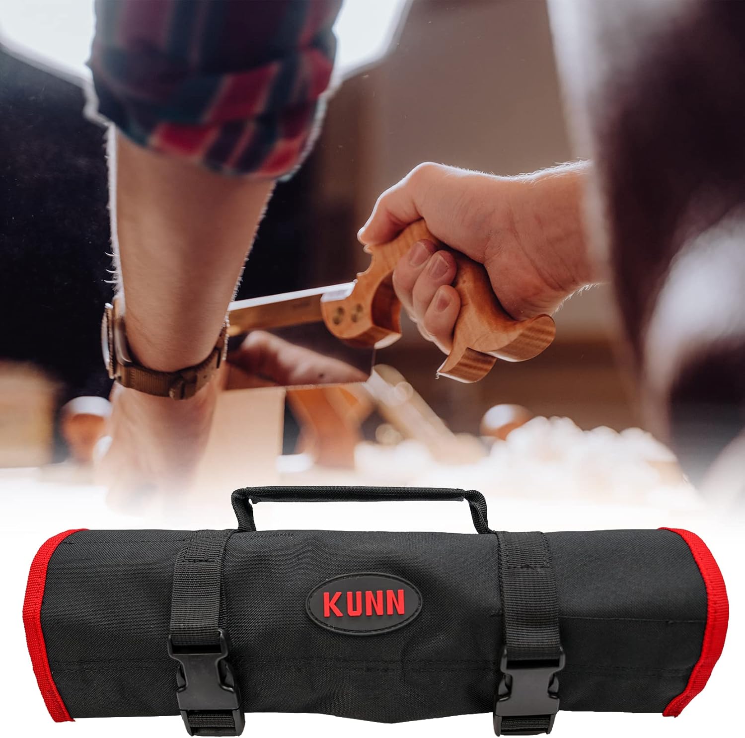 KUNN Socket Tool Roll Pouch Wrench Rolling Tool Bag : Tools & Home Improvement