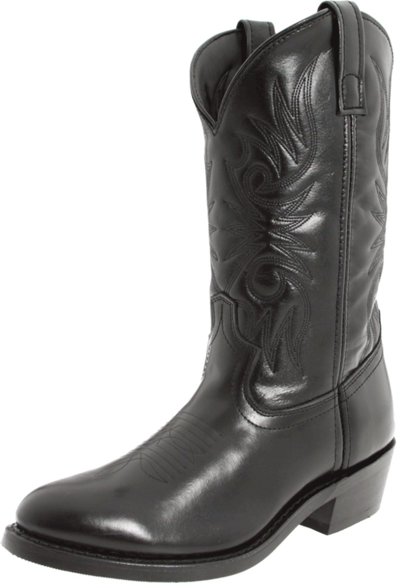 Mens Mccomb Round Toe Pull On Casual Boots Mid Calf - Black