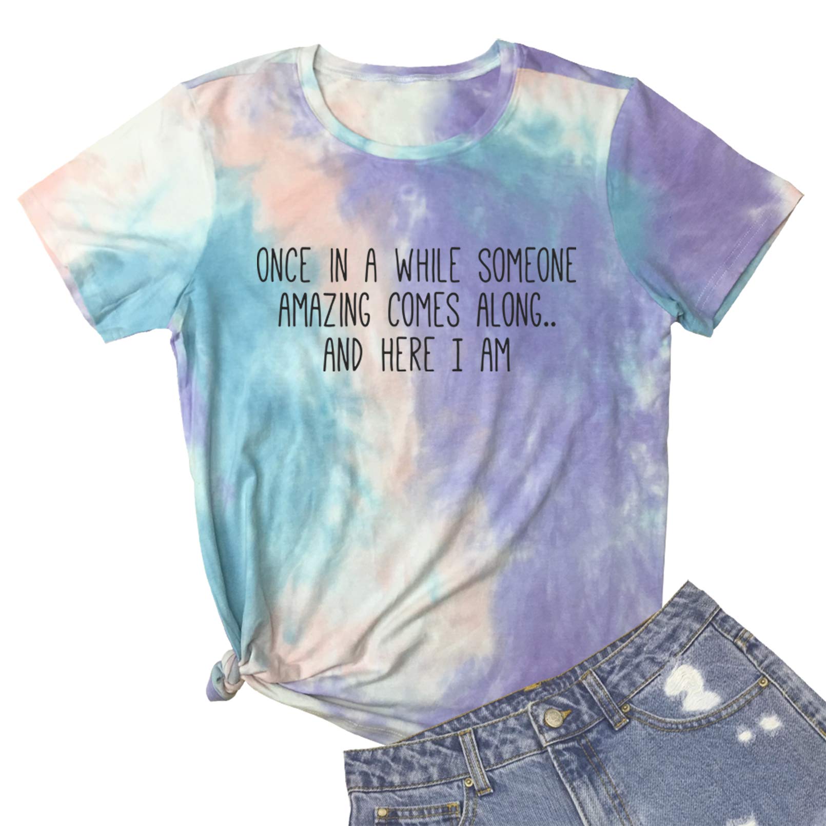 BLACKMYTHWomen's Graphic Funny T Shirt Cute Tops Teen Girl Tee