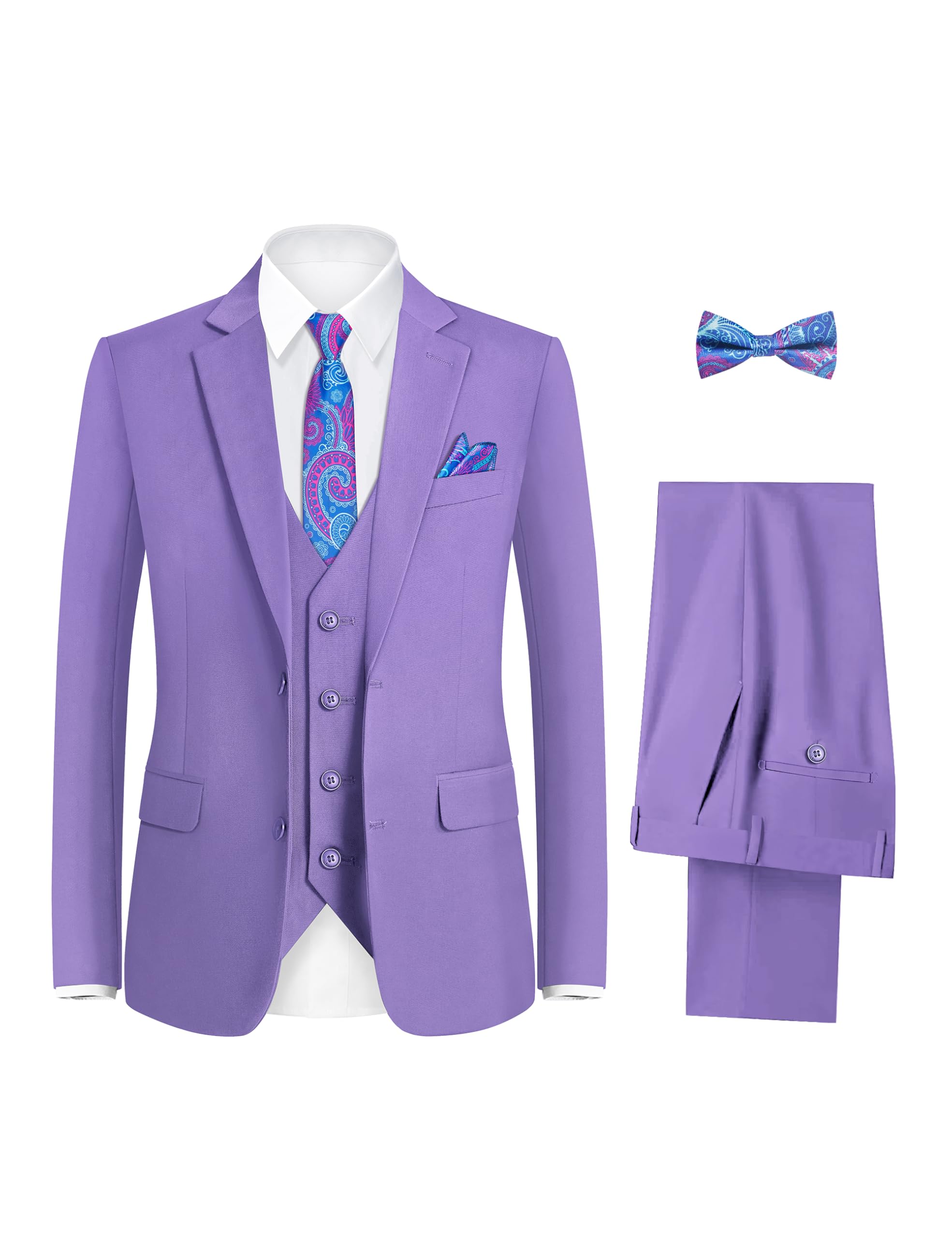 Happy Dolphin Boys Suit Set with Adjustable Waist | Available in 3 Fits: Slim, Regular, Husky - 61% off