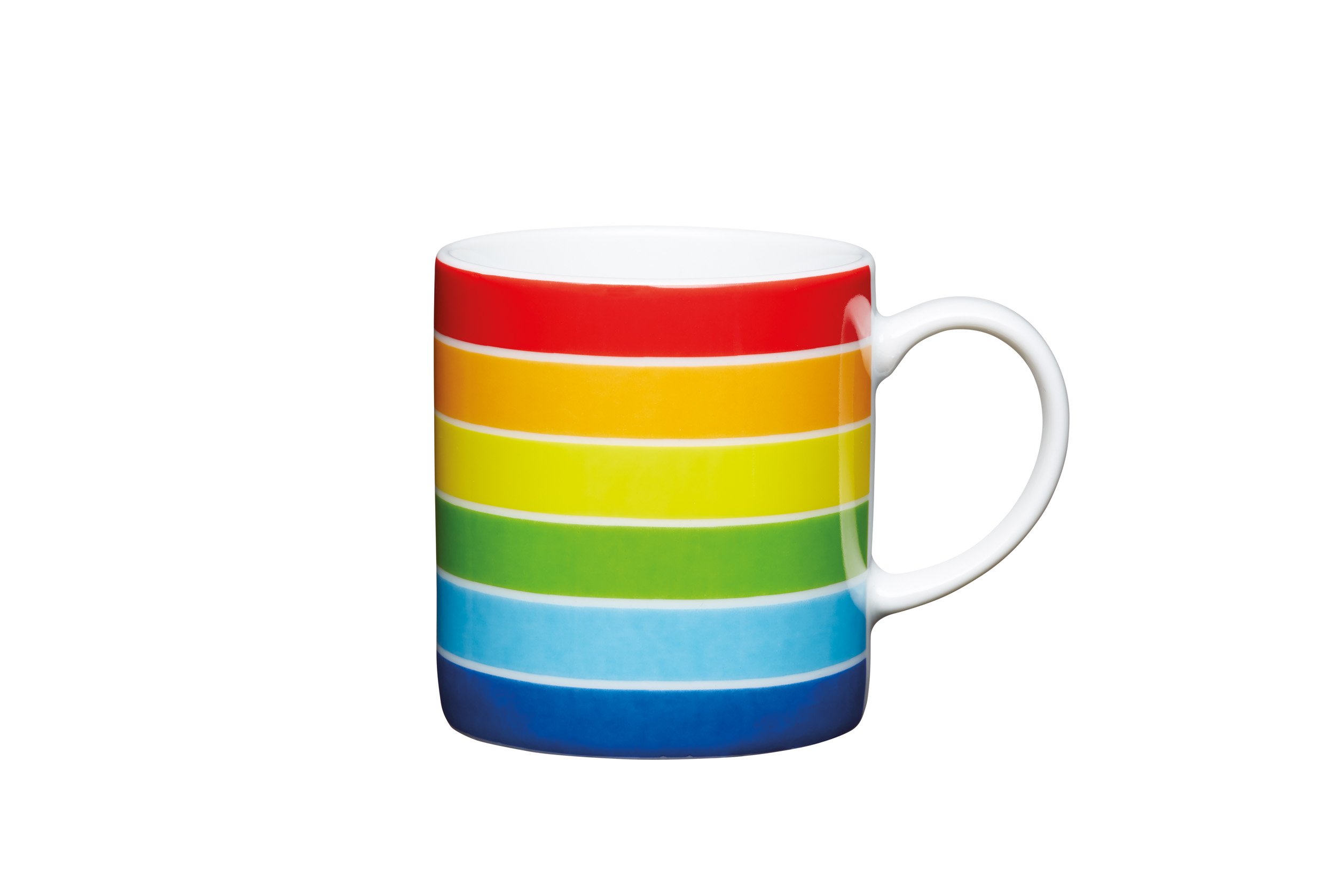 Kitchencraft 6-Piece Rainbow Espresso Cups Set - Multicolour - Porcelain - Espresso Cup