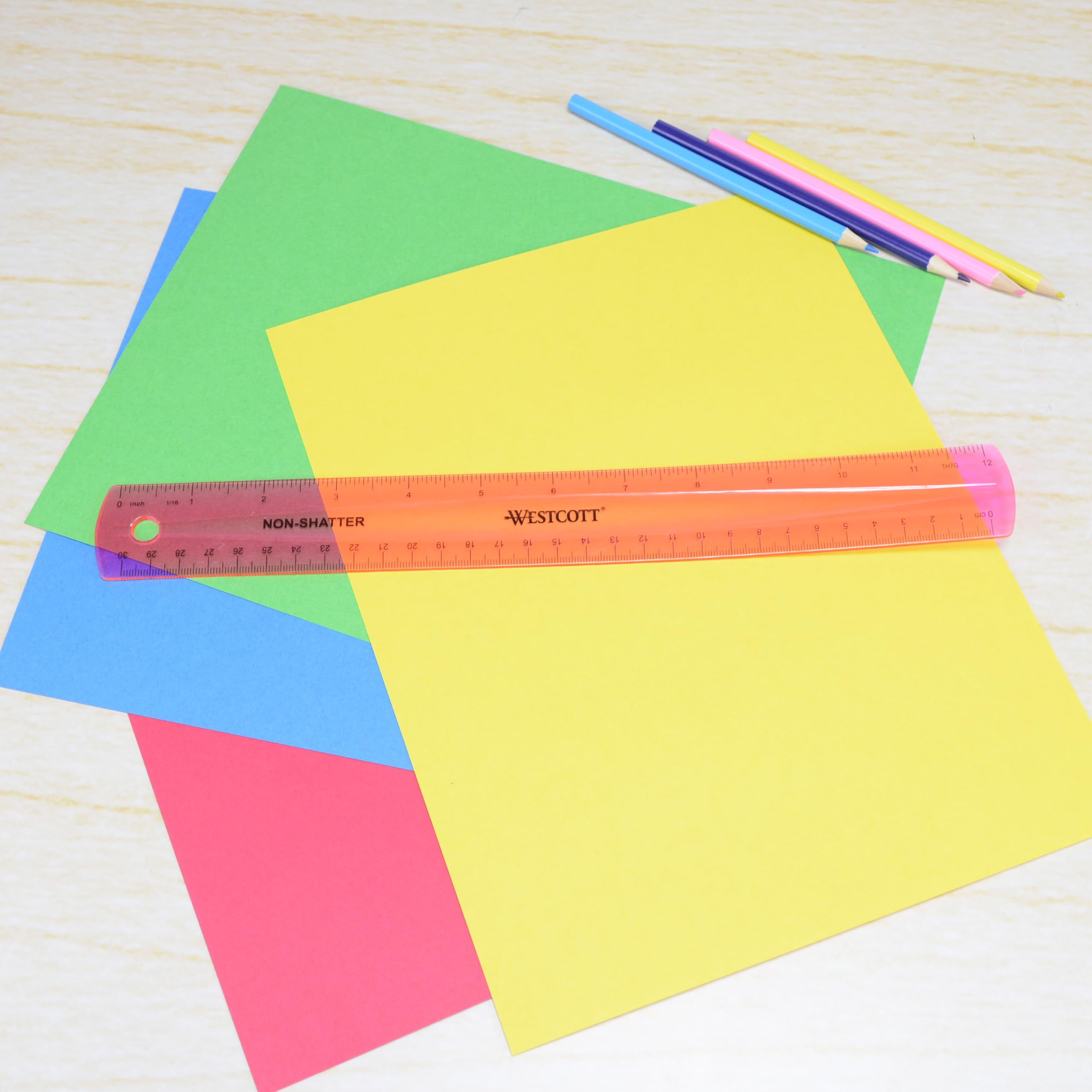 Snapklik.com : Westcott Shatterproof Ruler, 12-Inch, Pink