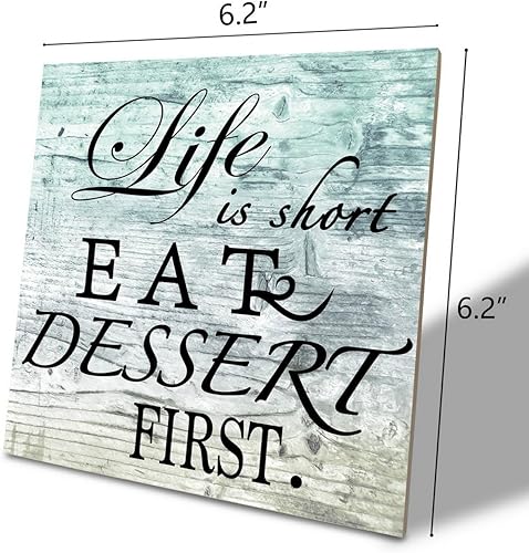 Miniatura 2 de Letrero de madera para cocina, con texto en inglés "If I Have to Stir it, It's Homemade", placa de madera, placa de arte de mesa de madera,