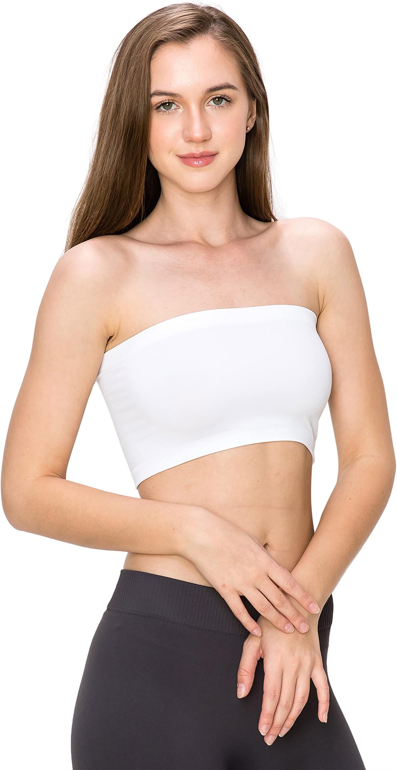 Seamless Bandeau Tube top - UV Protective Fabric, Rated UPF 50+ (Non-Padded) -Made in USA-
