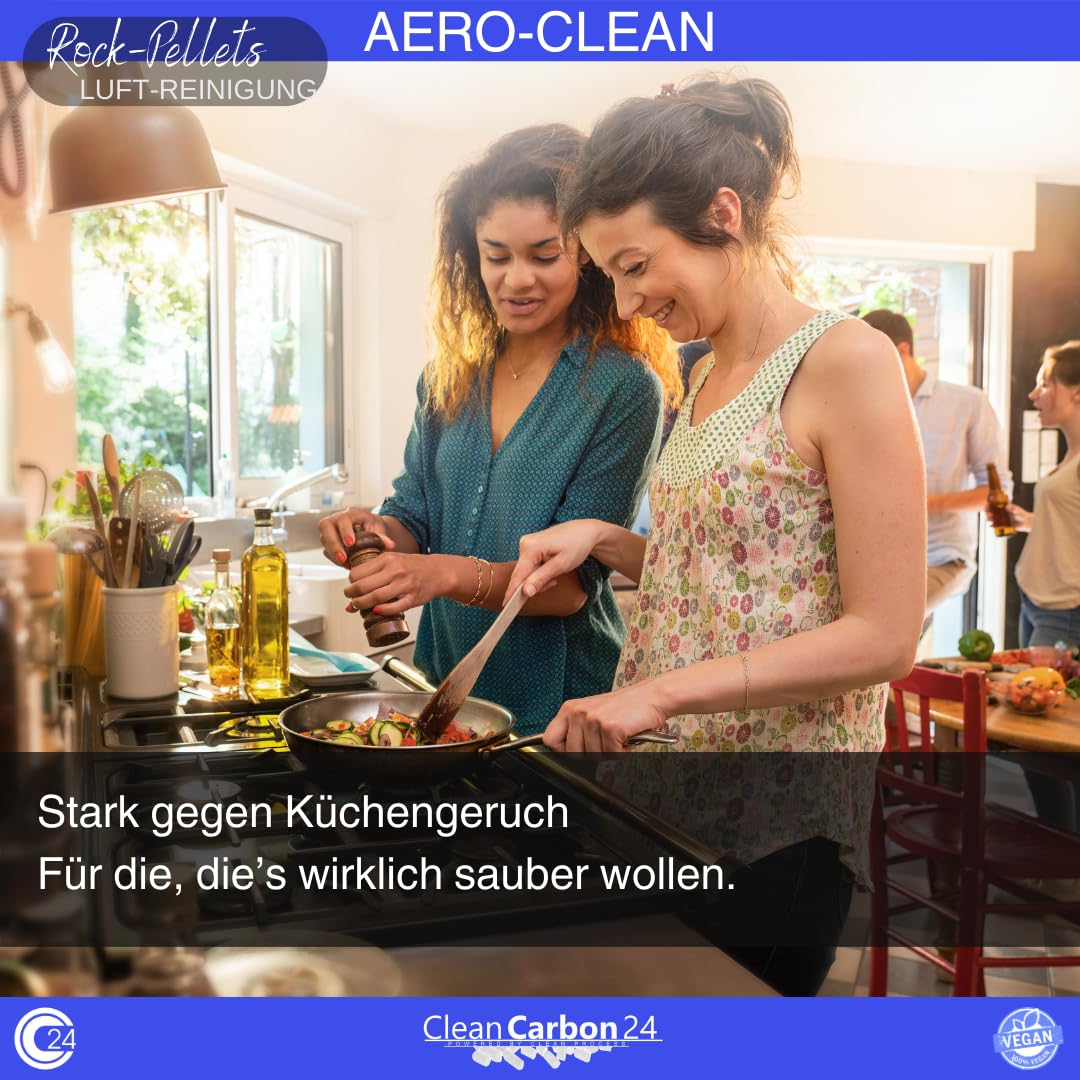 Granulki z węglem aktywnym Ø 4 mm, z węgla kamiennego do oczyszczania powietrza CC24 AERO-CLEAN Rock-Pellets nowe: 2-krotnie odpylany (5 litrów)