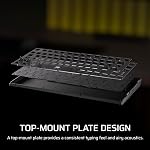 CORSAIR K65 Plus sans fil 75% RGB Clavier de jeu mécanique à chaud – Prélubrifié CORSAIR MLX Interrupteurs tactiles de fusion – Amortissement du son à double couche – PBT Captures-clés – QWERTY NA – noir