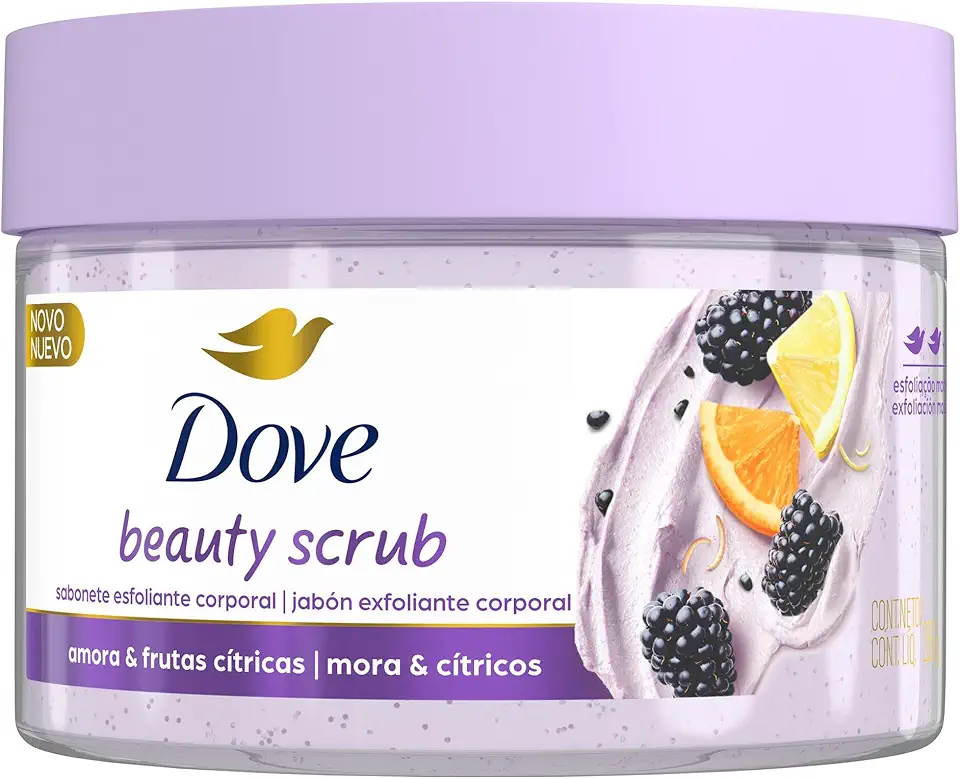 Dove Beauty Scrub Esfoliante Corporal de Amora e Frutas Cítricas 280g