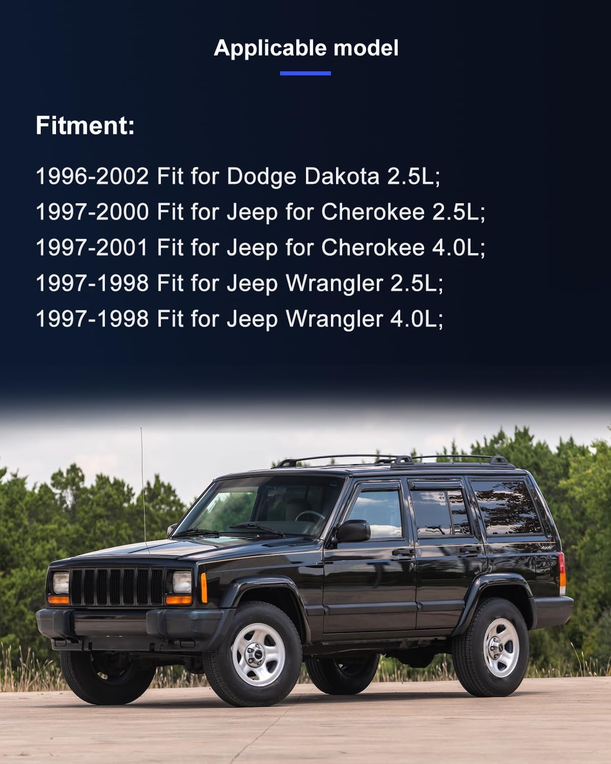 ECCPP AC Compressor Fast Cooling 1996-2002 Fit for Dodge Dakota 2.5L 1997-1998 Fit for Jeep TJ 2.5L 4.0L Air Conditioning Compressor 6 Grooves SD7H15