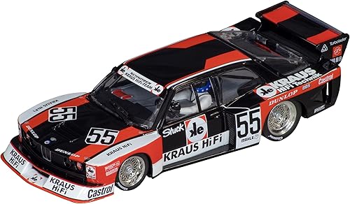 Carrera 27714 BMW 320 Turbo Flachbau Team Schnitzer No.55 DRM 1980 Escala 1:32 Ranura analógica Coche Carreras Vehículo Evolución Slot Car Race