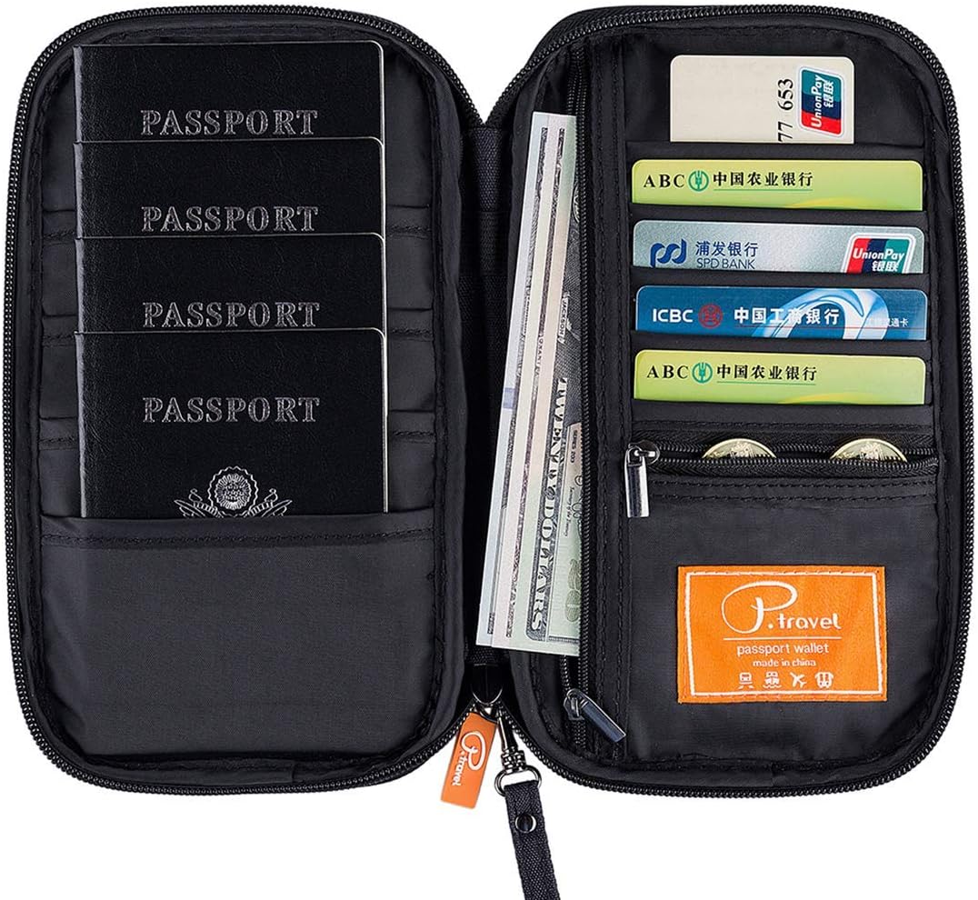 VanFn Passport Wallets and Jewelry Rolls, Travel Jewelry Organizer Roll, Foldable Jewelry Case, Women Jewelry Storage Bag for Journey-Rings, Necklaces, Earrings, Bracelets, Watches, Brooches