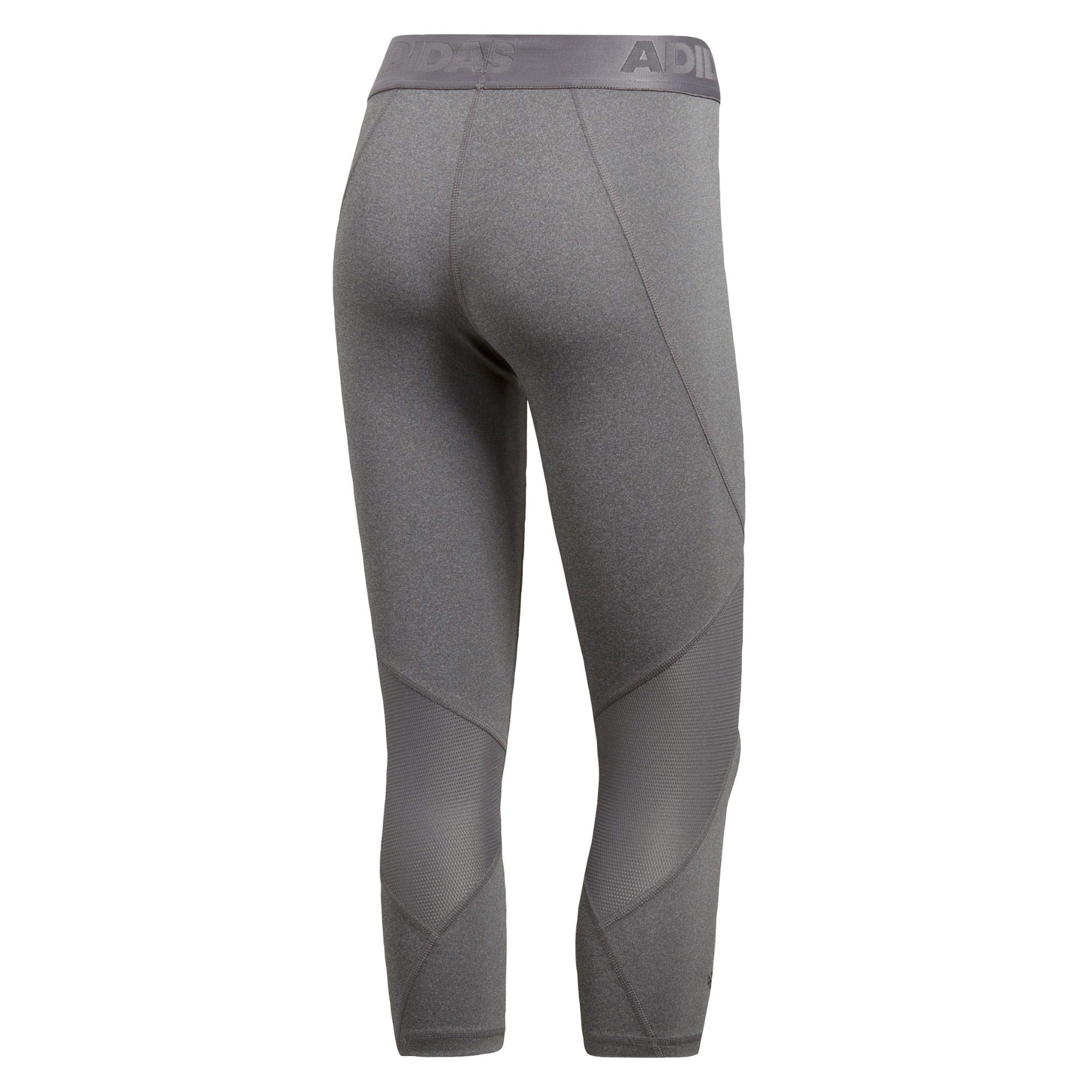 adidas Alphaskin Sport Heather legginsy damskie 3/4 szary