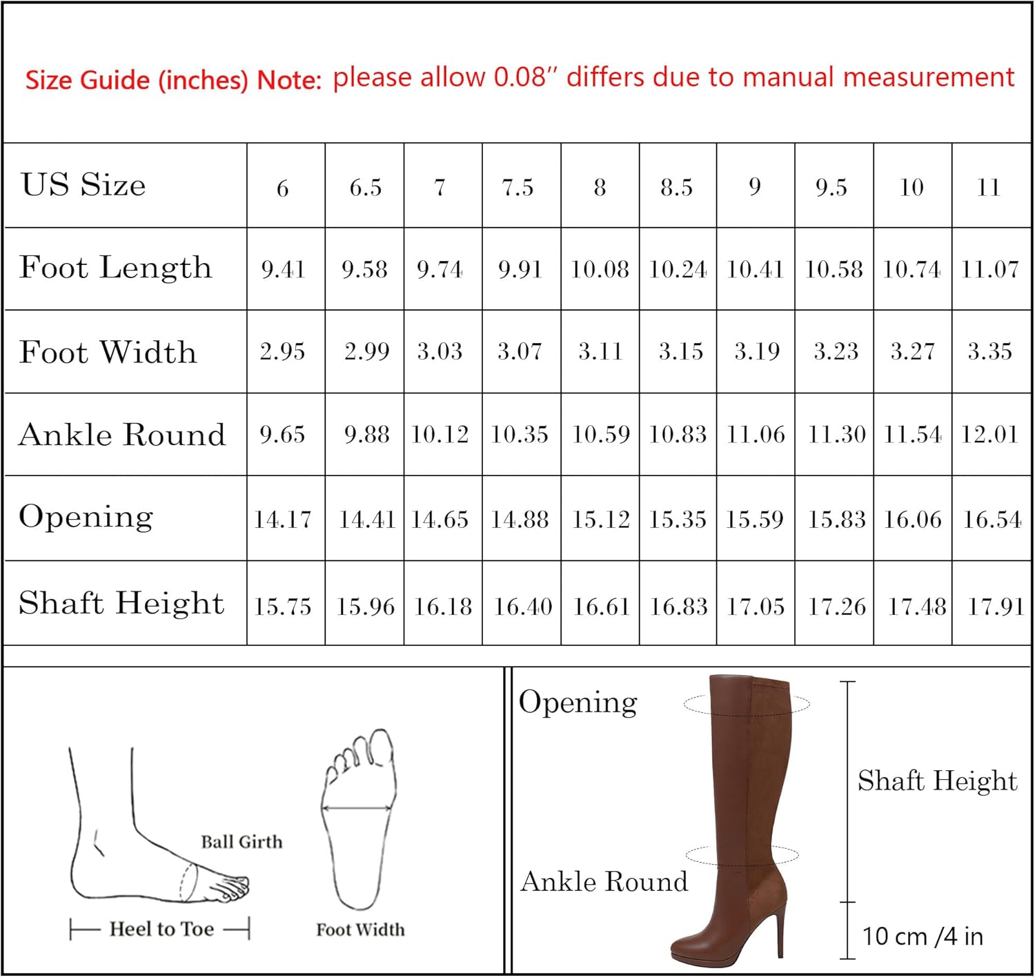 Modatope Knee High Boots Women Pointed Toe Stiletto Heel Fall Tall Boots Elastic Leather Long Boots Side Zipper - Image 7