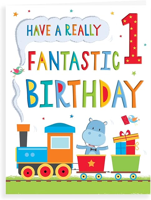 Birthday Card for One (1) Year Old Boy