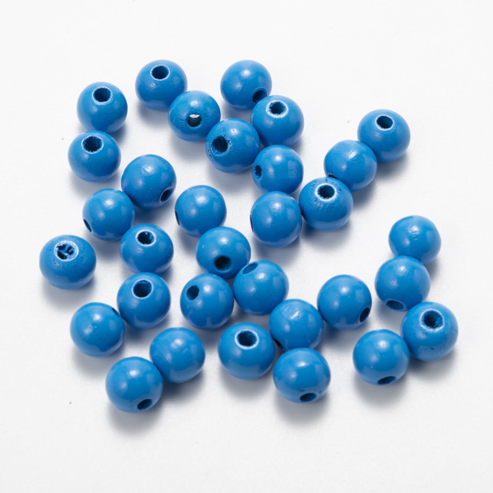 100 Bunte Holzperlen, 12 Mm Durchmesser – Bastelperlen Zum Auffädeln Für DIY Schmuck