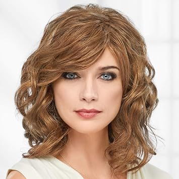 Paula Young Dylan Wig Long Shoulder-Length Layers Of Soft Waves and Loose Curls /20+ Multi-tonal Shades of Blonde, Grey, Brown, and Red
