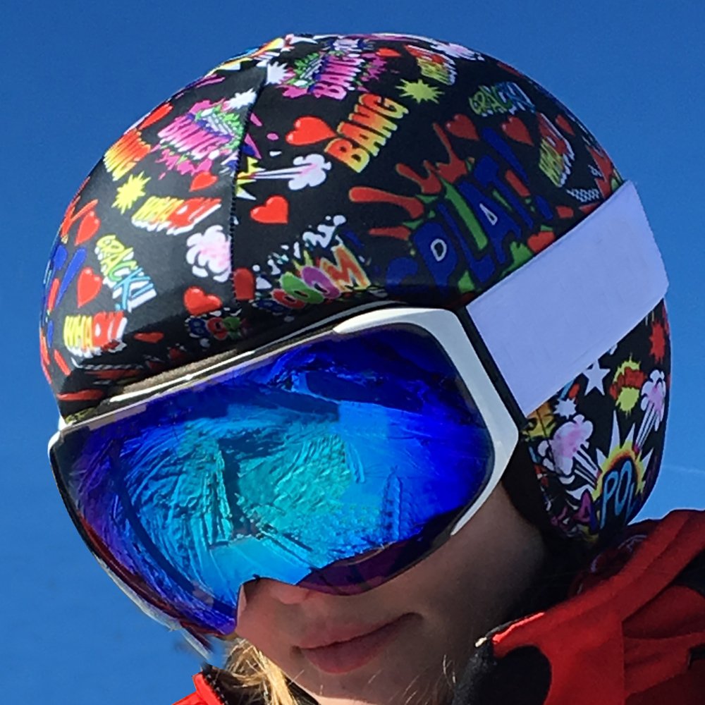 COOLCASC® - Funda para Casco Universal - Funda Casco esquí - Personaliza tu Casco con una llamativa y Divertida Funda Protectora - Talla única - Regalos niños