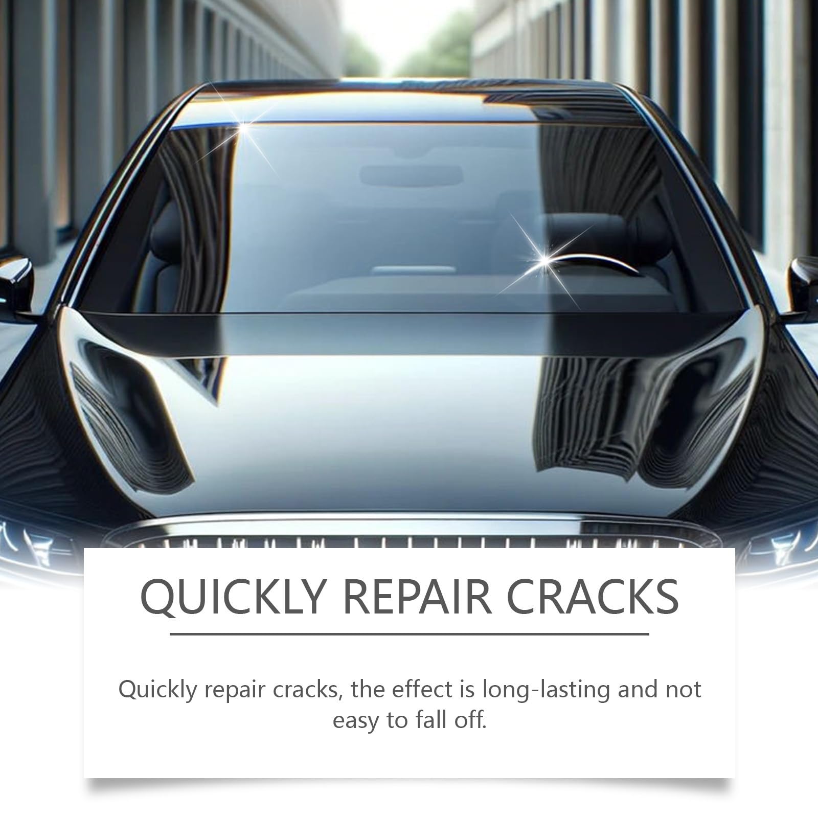 Windscreen Chip Repair Kit,Windscreen Repair Kit,DIY Glass Cracked Windshield Repair Kit,Advanced Glass Repair Kit for Windscreen Scratch Repair,Glass Scratch Remover for Cars,Glass Crack Repair — view 8