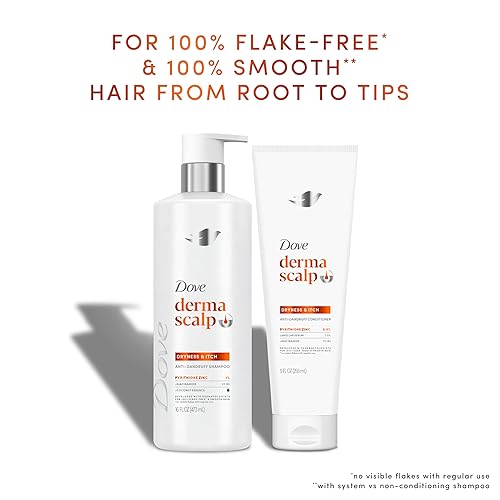 Miniatura 5 de Dove Derma Scalp Conditioner 1 ct alivio de la caspa y la picazón para cabello 100% libre de escamas* y liso, con niacinamida y glicerina, 9 onzas