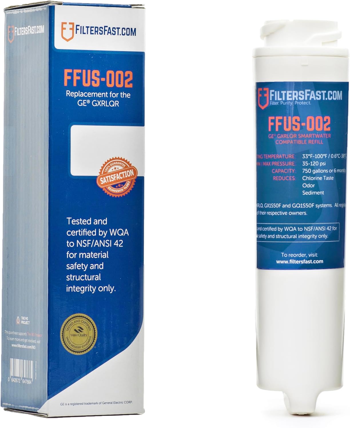 Filters Fast FFUS002 Compatible Replacement for GE GXRLQR Carbon Water