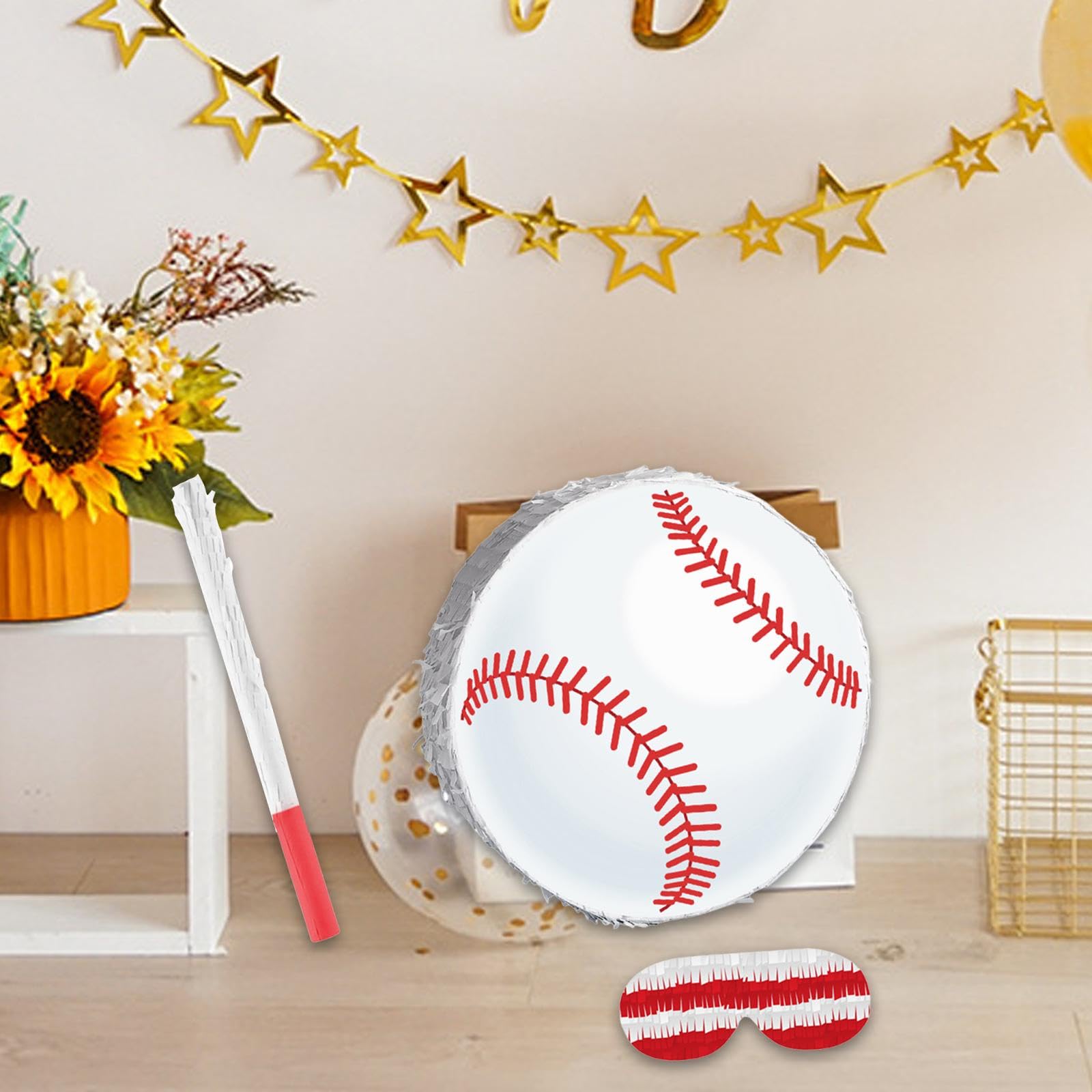 Da Baseball per Bambini E Bambine, Ideale per Feste Al Chiuso E All'aperto, con Mazza E Benda Sugli Occhi.