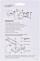 Vista 7 de Mudder Movimiento de eje largo, grosor máximo de 4/5 pulgadas, grosor total de onda de 1-1/5 pulgadas