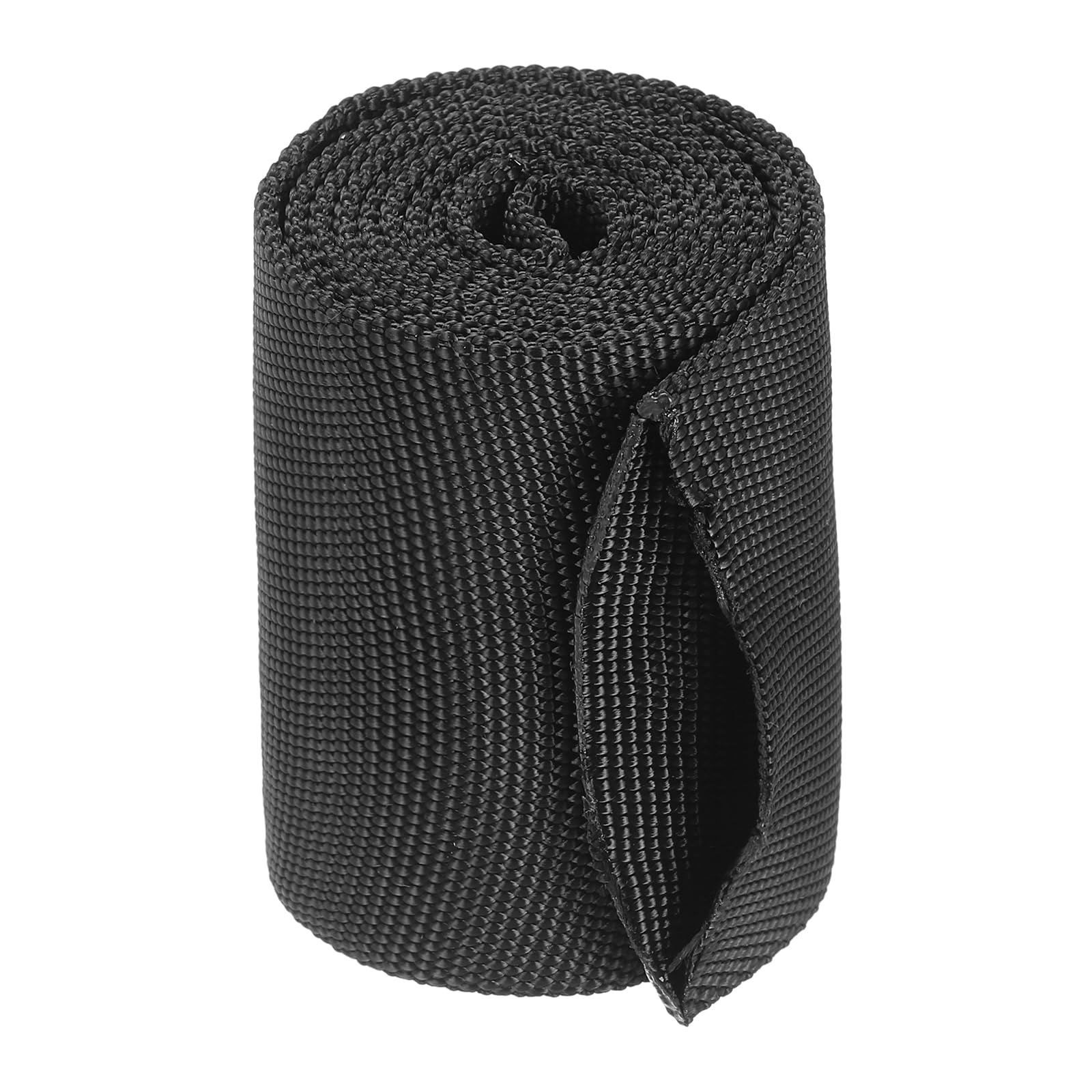 sourcing map Nylon Protective Hose Sleeve 44mm ID 1 Meters Cable Cover Sheath Protection Hydraulic Hose Wrap for Welding Cord Tig Torch Hydraulic, Black