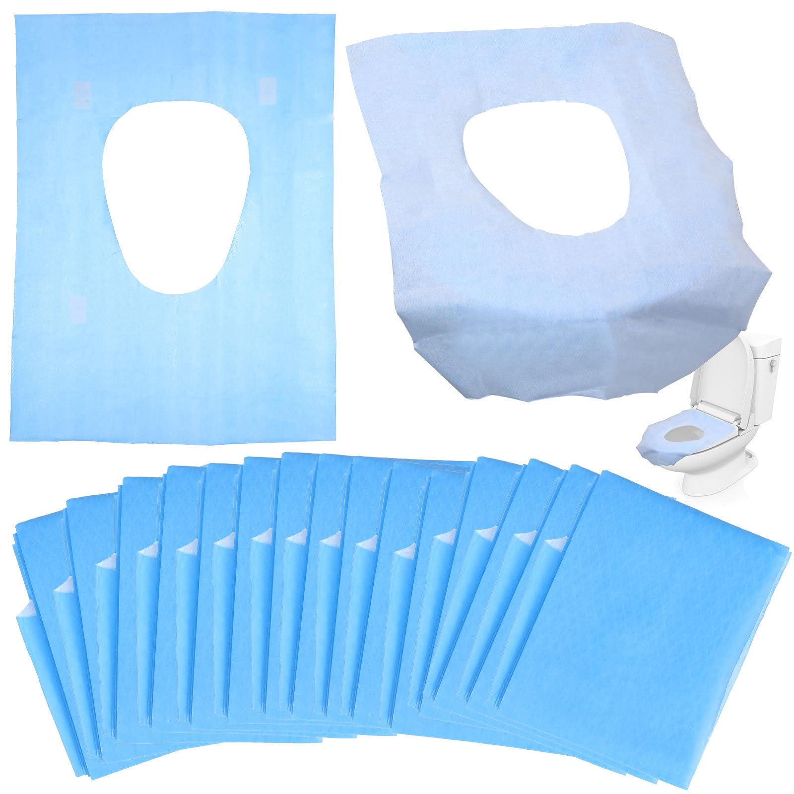 Fundas de asiento desechables GALPADA de PE y papel, 60 unidades para hospitales