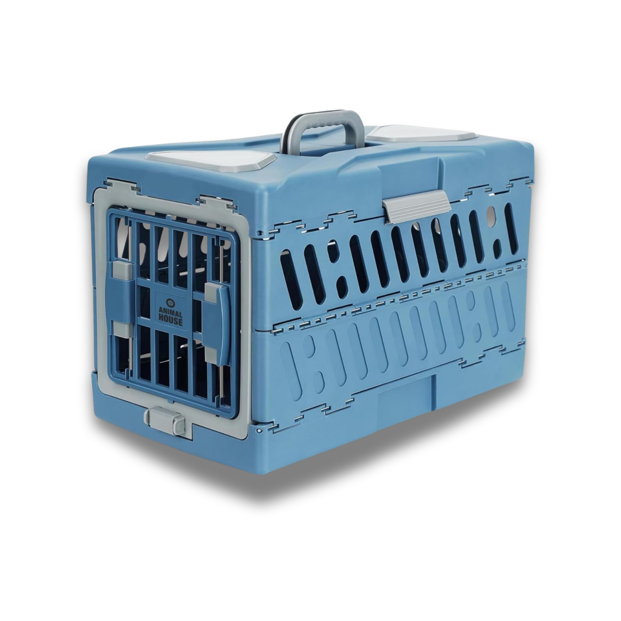Animal House Trasportino Portatile per Animali Domestici, Ottimo per Viaggi, Facile da Ripiegare, Supporta Fino a 11 kg 55.9 x 33.0 x 37.1 cm
