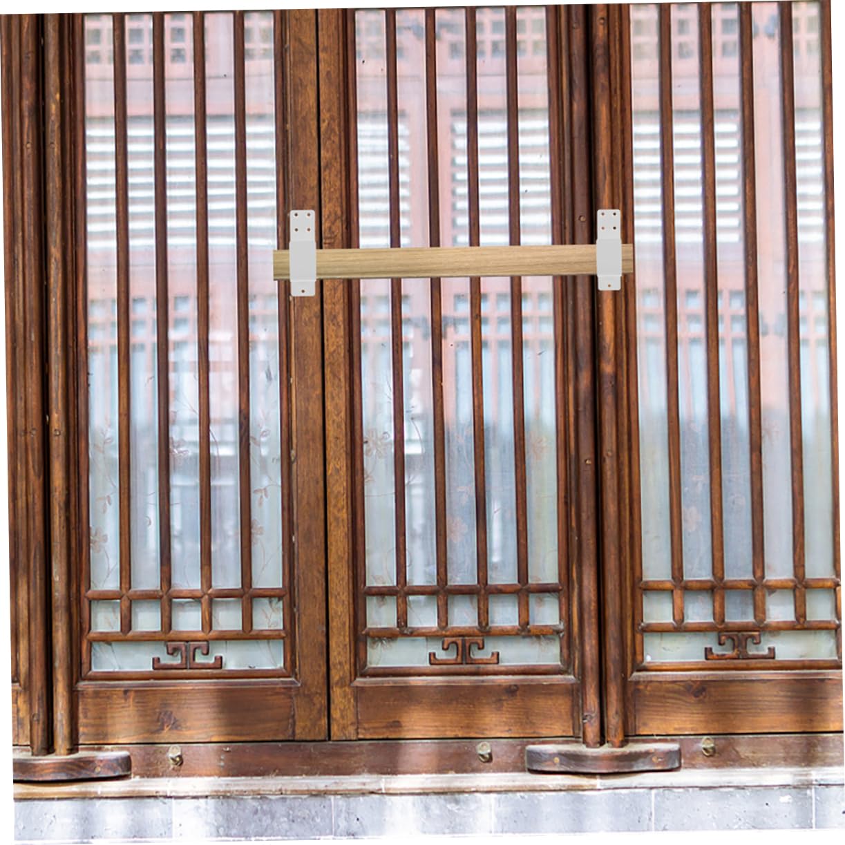 DOITOOL Sécurité De Porte Dentrée - Loquet De Porte Robuste Avec Support En U Support De Barre De Sécurité Pour Porte De Grange